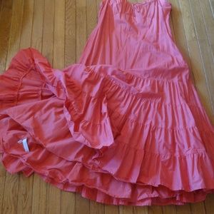 Ann Taylor Loft Coral Summer Fun Dress  size 14